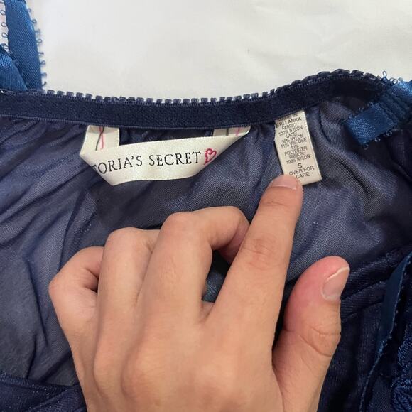 Vintage Victoria’s Secret Y2k Victorian Lace Sheer Dainty Slip On Dress Size S - Picture 4 of 6